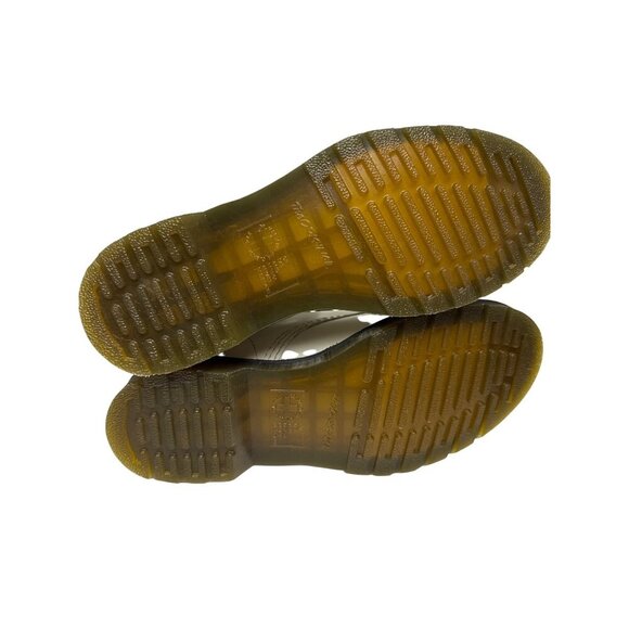 Dr Martens 1460 Women's Boots Patent Smooth Leather Combat White Size 7 NEW SPOT - Picture 10 of 11